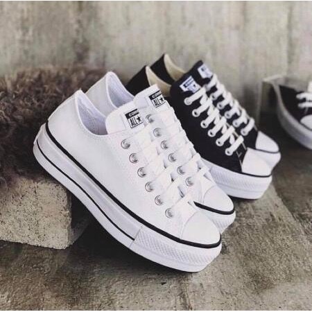 Converse All Star Lift OX White 女鞋 厚底黑/白 560250C/560251C