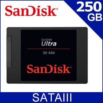 Sandisk 3D ultra SSD 250G SATA 全新未拆封