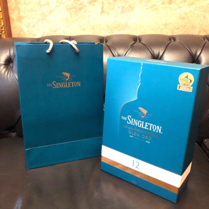 The Singleton 蘇格登威士忌12年 空酒盒 空紙盒 禮盒  禮物盒 收納盒～附紙袋 禮品袋 禮物袋 手提袋