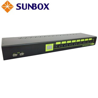 台製KVM 8埠 DVI + USB 切換器 - SUNBOX