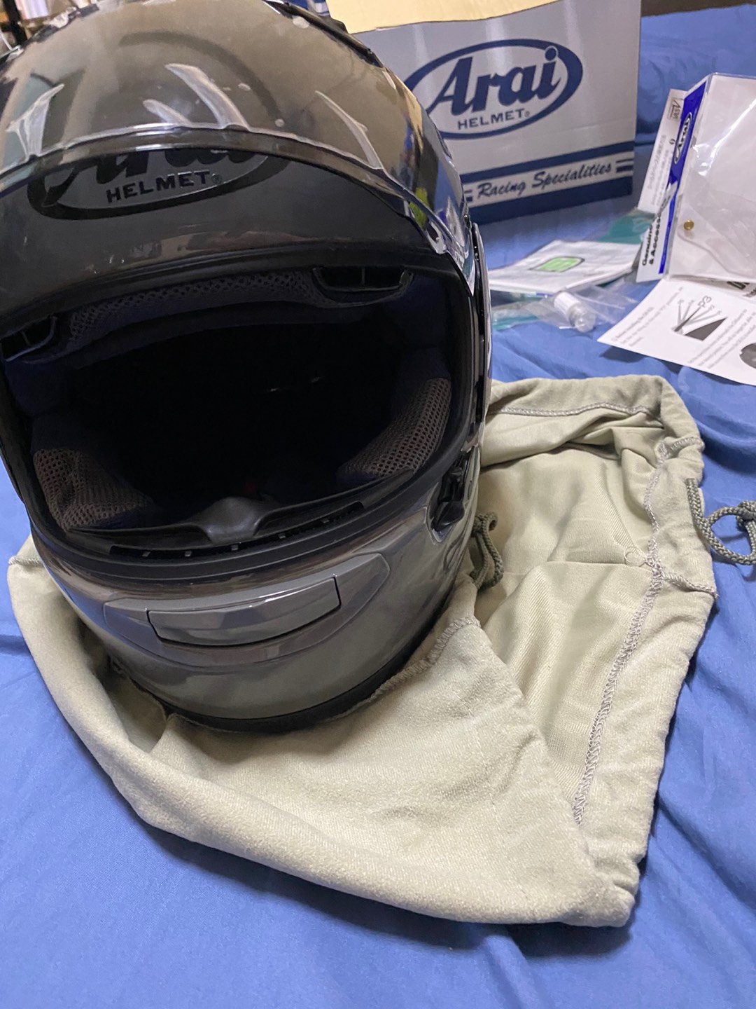 Yb騎士補給 Arai Rx 7x 素色modern Gray 水泥灰全罩安全帽rx7x Snell 蝦皮購物