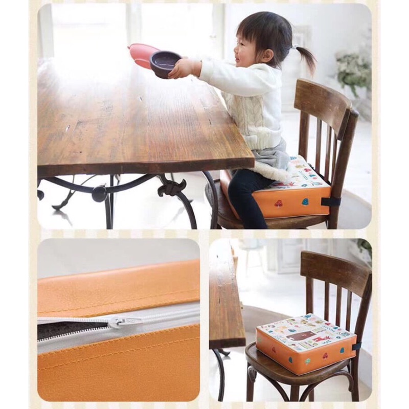 日本代購🇯🇵全新品🚚餐椅增高墊 椅墊 高度可調整 墊高椅墊