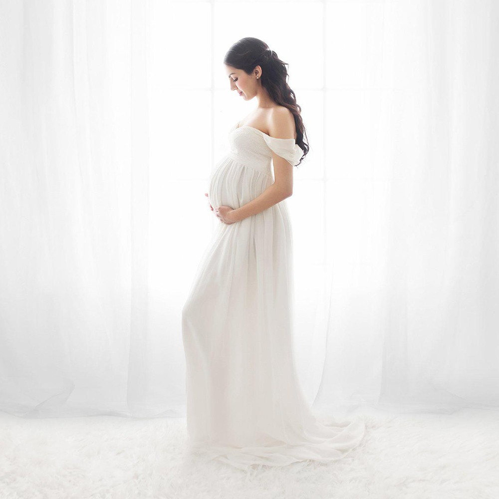 長款孕婦攝影道具孕婦裝攝影孕婦裝拍照孕婦裝蕾絲長裙