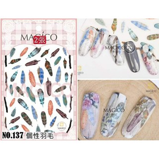 【跑單品拋售💢】Magico美甲極薄寫真背膠貼紙-137$18
