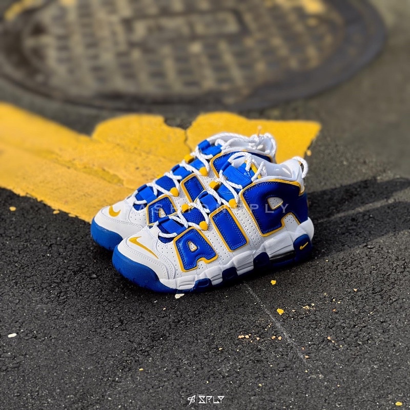 【Fashion SPLY】Nike Air More Uptempo 白藍黃 大AIR 休閒鞋 DZ2759-141