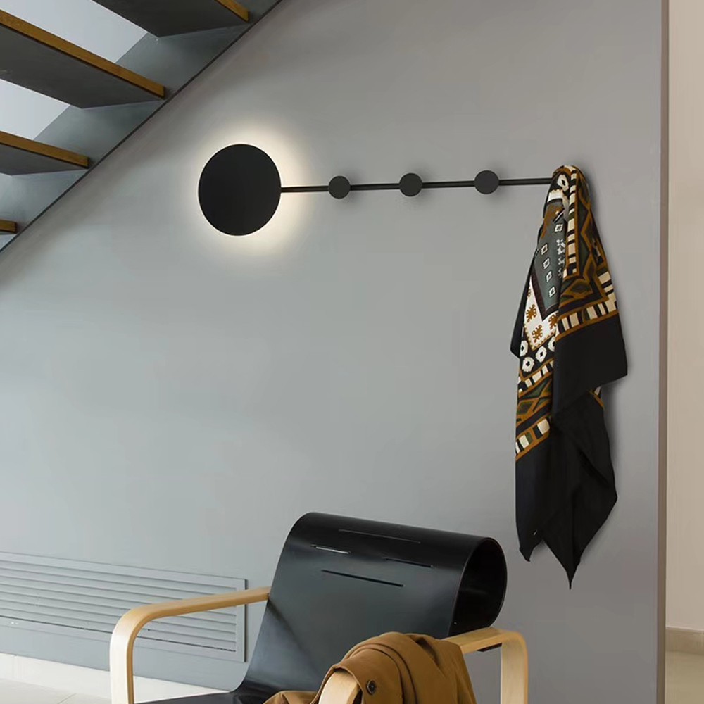 H&R安室家 LED北歐風簡約圓月壁燈