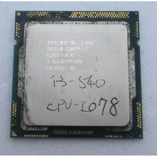 【冠丞3C】INTEL i3-540 1156腳位 CPU 處理器 CPU-I078