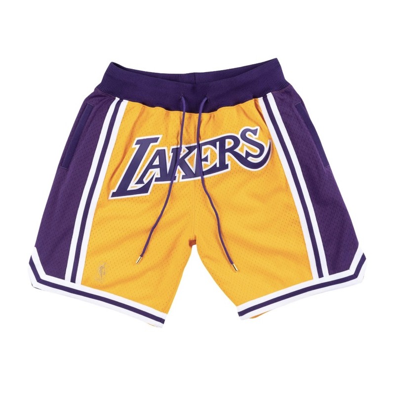 Just don X Mitchell &amp; Ness NBA 50週年 Lakers 湖人隊球褲