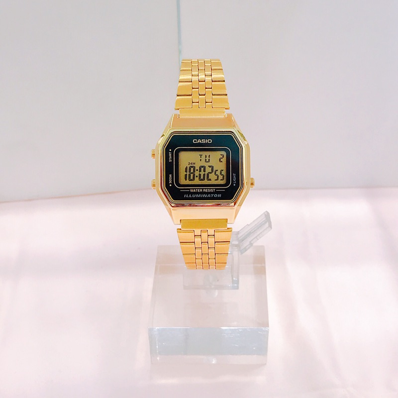 ✨ CASIO 公司貨 ✨ 卡西歐 復古金不鏽鋼電子錶 防水 原廠保固 LA680WGA-1D