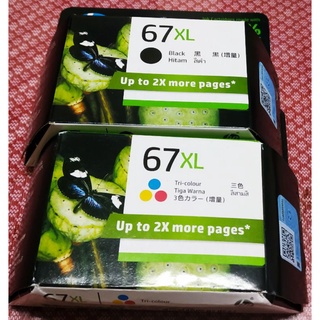 HP 67XL黑色墨水匣（彩色高容量760起，黑XXL+彩XL超值組1590起，24年黑XL+彩色標準1350元