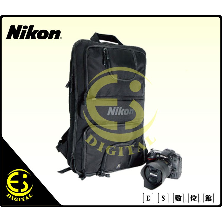 ES數位 Nikon 原廠後背包 相機包 攝影背包 筆電包 雙用多功能攝影包 14吋筆電一機兩鏡