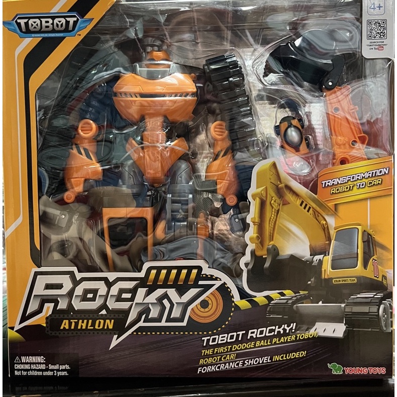 [全新正版現貨］Tobot 挖土機 ROCKY 男孩最愛變形機器人