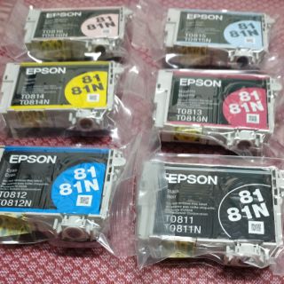 Epson 81N原廠墨水匣T0811~T0816(82N高容量版，81N淡藍+82N淡紅650元）
