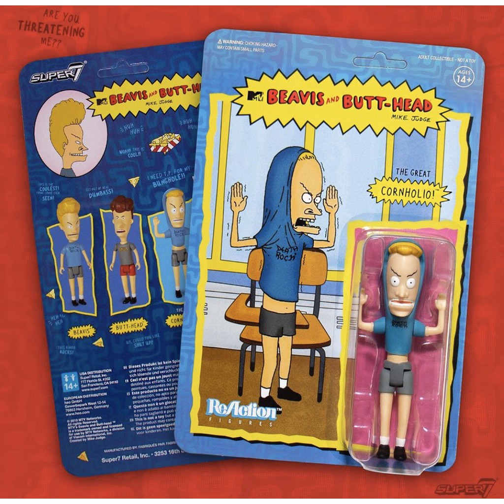 【撒旦玩具 SatanToys】現貨 Super7  MTV 癟四與大頭蛋 吊卡  BEAVIS &amp; BUTTHEAD