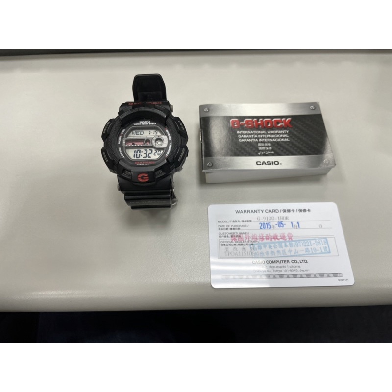 CASIO 電子錶 G-9100 潮汐衝浪錶