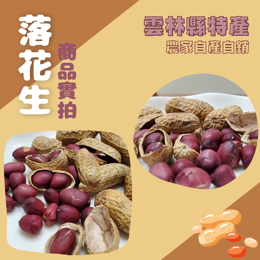 雲林特產 花生 600公克 包 農家自產自銷當季新鮮落花生下酒菜 蝦皮購物