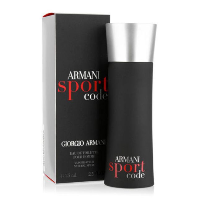 GIORGIO ARMANI code sport 黑色密碼運動版男性淡香水 75ml