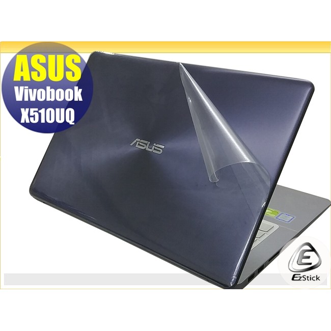 【Ezstick】ASUS X510 X510U X510UQ 透氣機身保護貼(含上蓋貼、鍵盤週圍貼、底部貼)