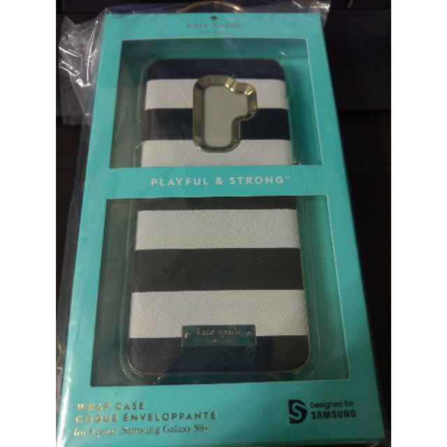 kate spade 聯名 三星 原廠 正品 s9+ s9 plus 黑白條紋 硬式 手機保護殼 手機殼