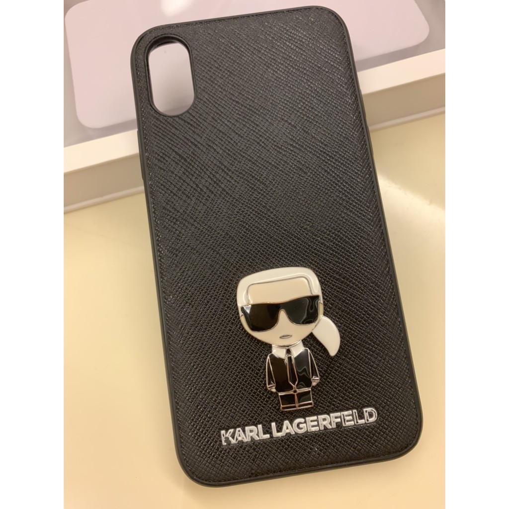 二手專櫃正品Karl Lagerfeld 卡爾質感防刮手機殼iphoneX/XS