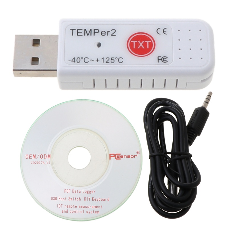Pcf* PC TEMPER2 傳感器 USB 濕度計溫度數據記錄儀記錄儀