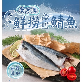 南方澳鮮撈無鹽鯖魚 2片裝/110-120g/片