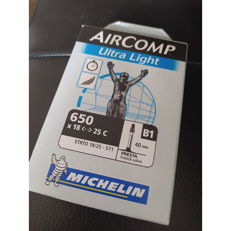 米其林 Aircomp B1 Ultra Light 650C 輕量化內胎 650x18-25C 40mm