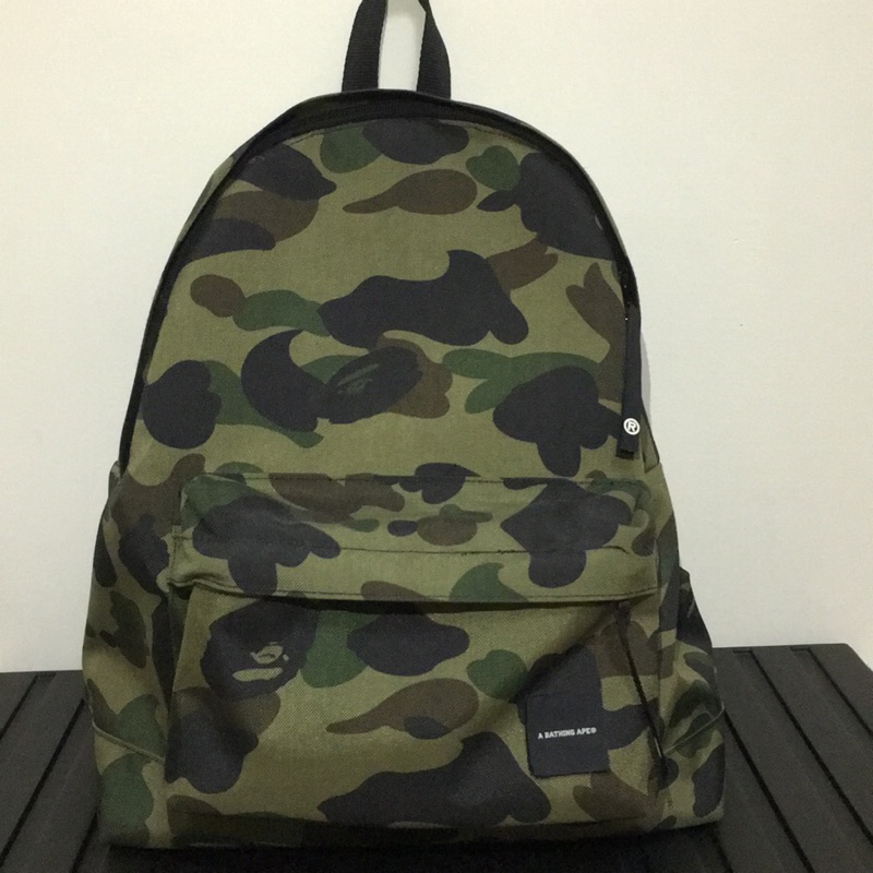 A BATHING APE X CORDURA 綠迷彩後背包