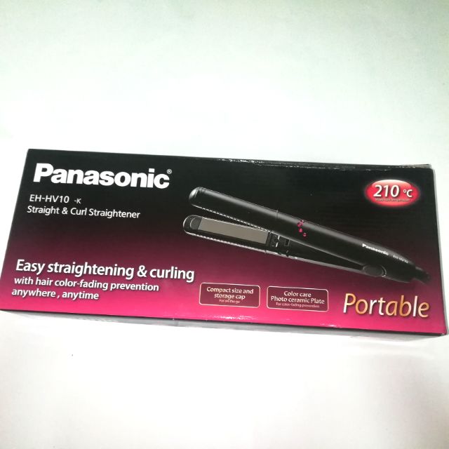 全新 Panasonic國際牌 攜帶型直髮捲燙器 EH-HV10
可夾直亦可燙捲