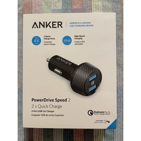 全新 Anker PowerDrive Speed 2 39W QC3.0 車充