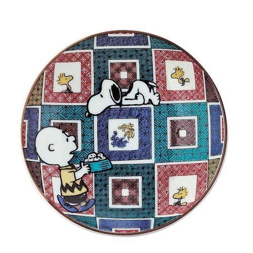 日本 九谷燒 史努比 現貨 日本製 PEANUTS SNOOPY 九谷燒 豆皿 陶瓷盤 1組3入