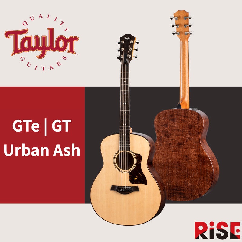 Taylor Urban Ash Gte/GT 美廠 全單板梣木 38吋 旅行木吉他【又昇樂器.音響】