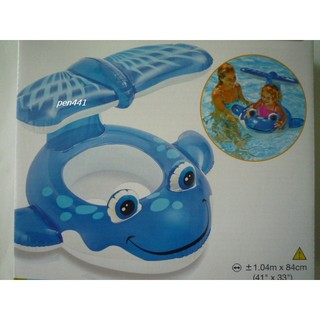 玩樂生活 美國INTEX 56593小鯨魚坐位式充氣游泳圈 嬰兒坐圈 兒童浮圈 溫泉可以用(免費維修 瑕疵換新品)