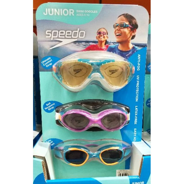 好市多代購-特價-SPEEDO 青少年泳鏡／面罩3入組
