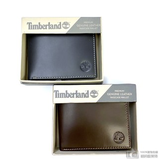 【美國Timberland皮夾】天伯倫皮夾 短夾 黑色/棕色/海軍藍+上掀式 透明照片夾（不可拆）