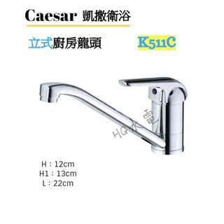 🔸HG水電🔸 Caesar 立式廚房龍頭 K511C
