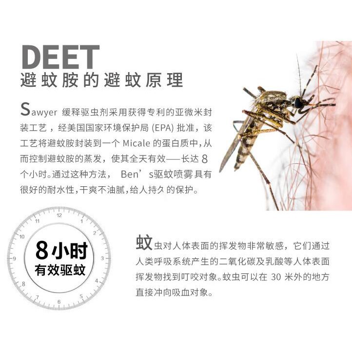 高雄現貨100ml便攜裝進口Benu0027s 30%避蚊胺DEET驅蚊液驅蚊噴霧防蚊蜱蟲 