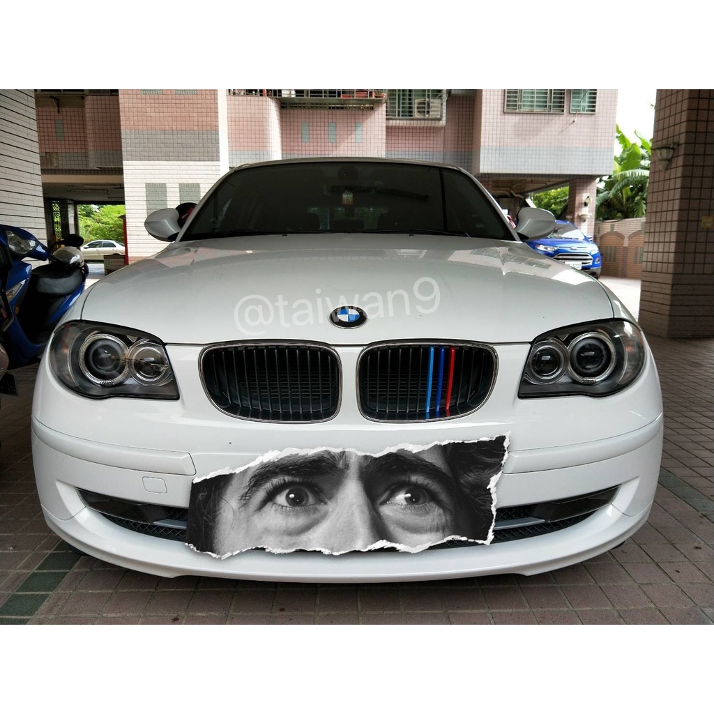 BMW 改裝鼻頭 卡扣 三色 水箱罩飾條 1系列 E87 專用 三色飾條