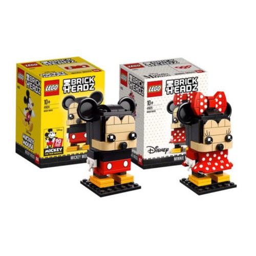 LEGO 樂高 BrickHeadz系列  41624 Mickey + 41625 Minnie 兩款合售 全新未拆