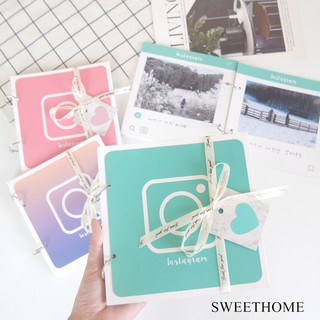 [🔺現貨] 滿額免運▶Sweet Home－Instagram 造型回憶相本＊馬卡龍色系 - IG卡片 手工書相簿照片