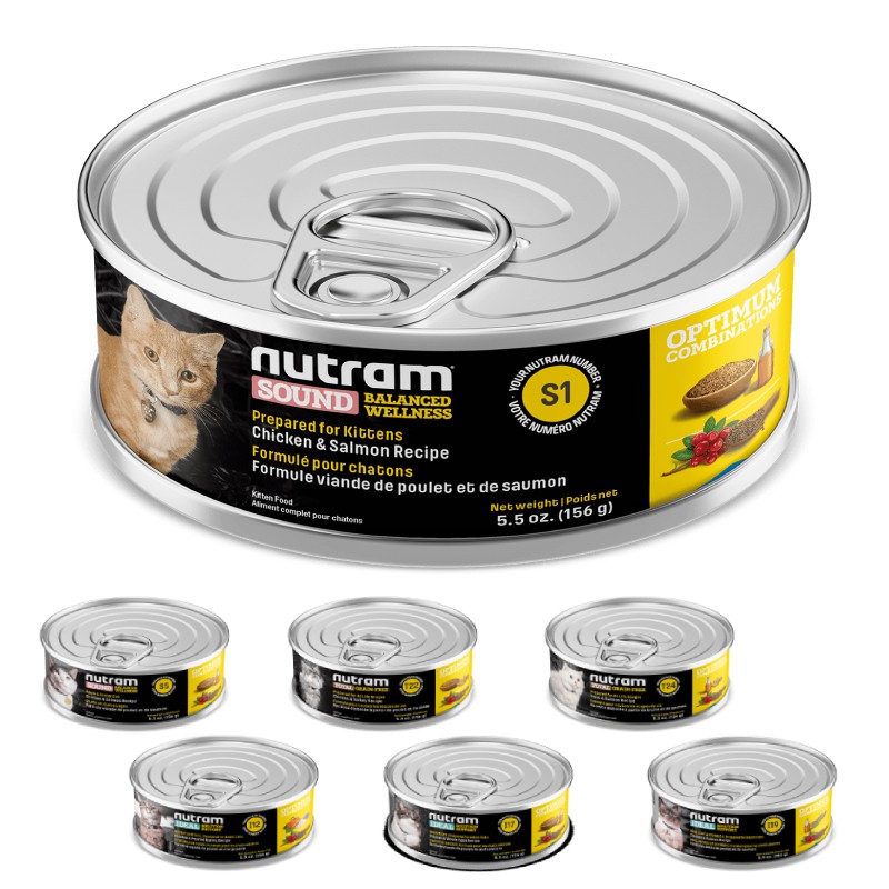 紐頓 NUTRAM 頂級天然貓主食罐 156g 24罐/箱
