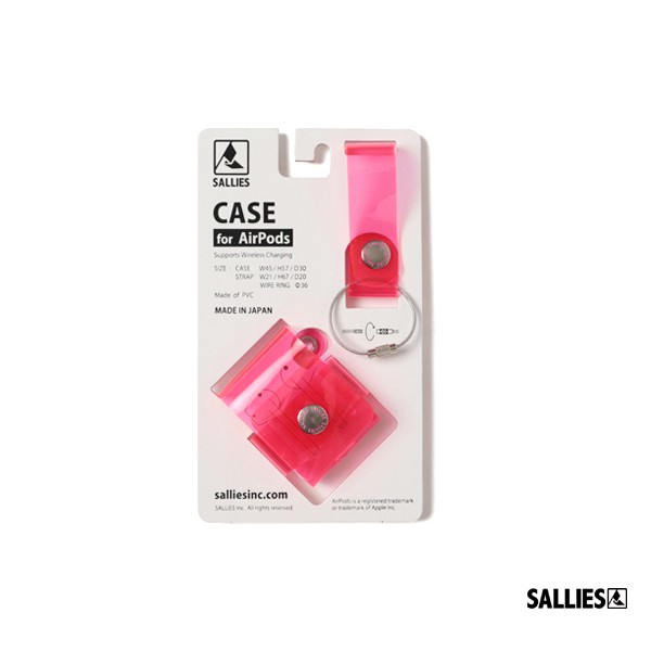GOODFORIT / 日本Sallies AirPods 2 Case透視感藍芽耳機保護套/粉紅