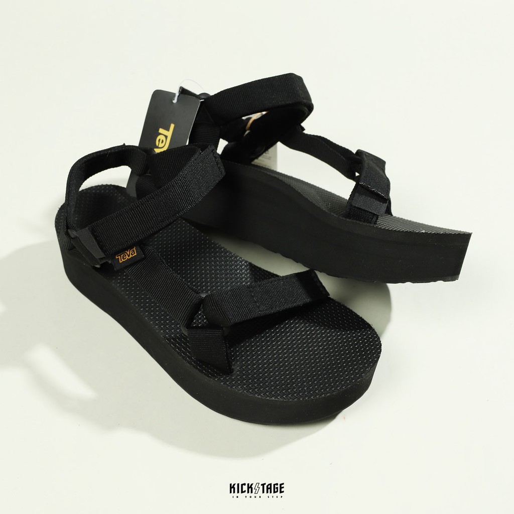 TEVA FLATFORM UNIVERSAL 黑色 厚底 織帶 鬆糕涼鞋 涼鞋【TV1008844BLK】