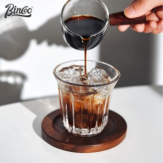 Bincoo 咖啡玻璃杯設計師拿鐵杯美式咖啡杯濃縮咖啡杯