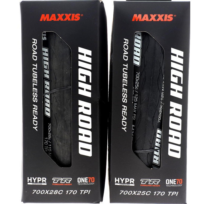 Maxxis High Road Tubeless公路車無內胎700x28C或25c K2防刺送補胎液