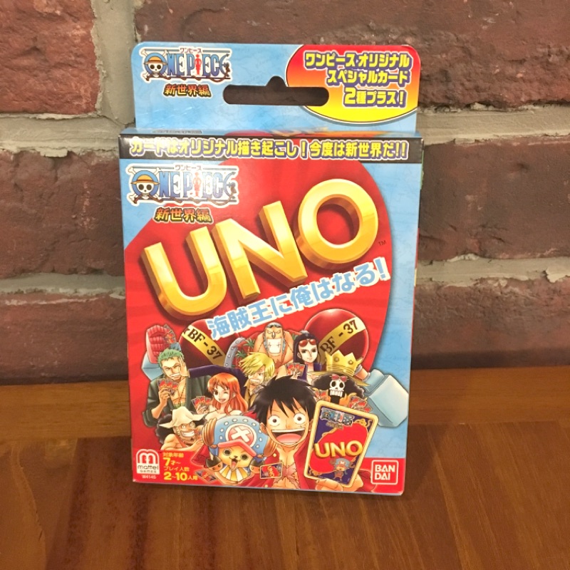 海賊王uno 紙牌遊戲新世界編 蝦皮購物