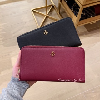 美國正品🇺🇸 Tory Burch TB 新品 防刮 皮革 多卡層 拉鍊 長夾