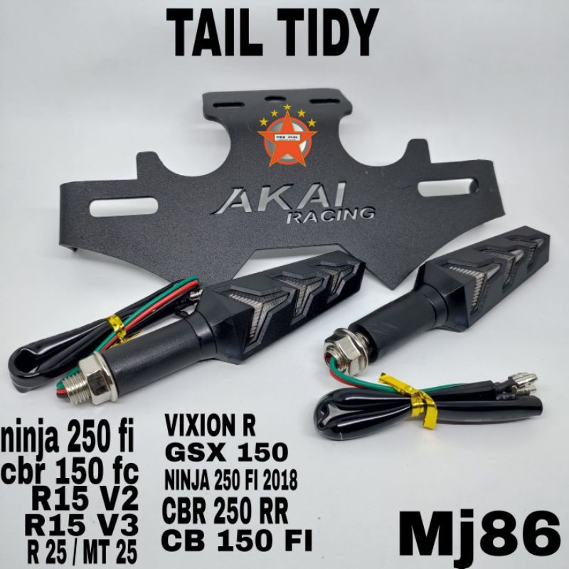Tail Tidy Batman 模型車牌支架短長適用於 R15 V2/V3/R25/Cbr150r/Ninja250