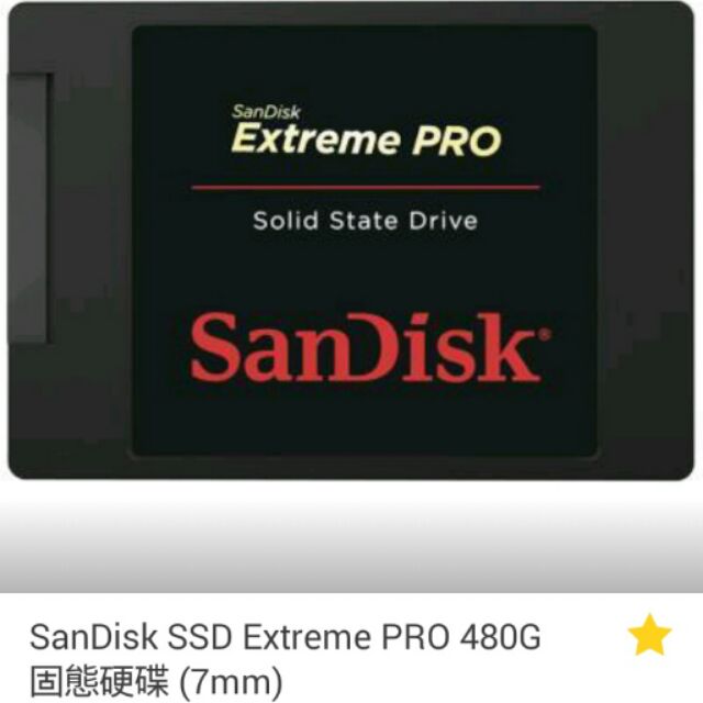 測試用勿下標 SanDisk Extreme PRO 480G 沒有貨