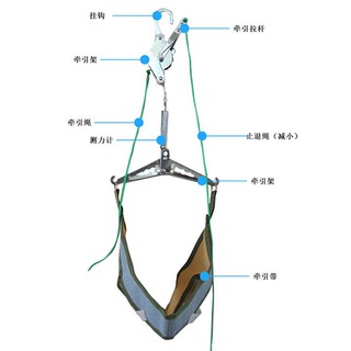 柒柒家居熱銷矯正康復護理護具支具門懸頸椎牽引器家用 頸椎吊帶矯正拉伸器掛鉤式吊脖子頸部理療儀